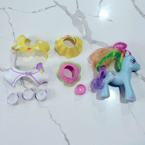 My Little Pony | G2 Rainbow Dash IV Figure Blue Earth MLP 2007 Cloud Pony